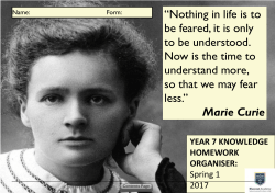 Knowledge Booklet - Spring 1 PDF File