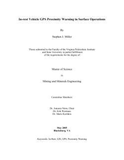 In-rest Vehicle GPS Proximity Warning in Surface Operations