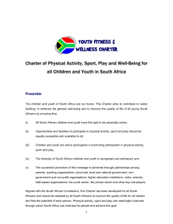 Charter of Physical Activity and Sport
