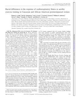 Racial differences in the response of cardiorespiratory fitness to
