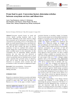 From food to pest: Conversion factors determine switches