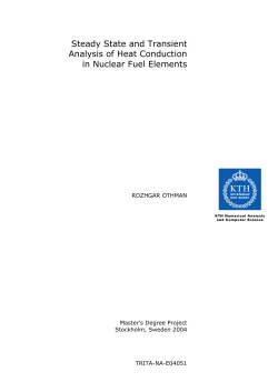 Steady State and Transient Analysis of Heat Conduction in