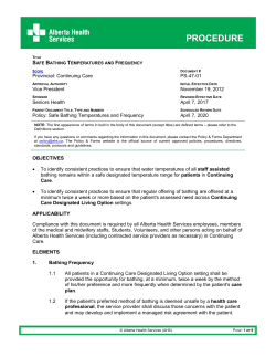 Safe Bath Temperatures