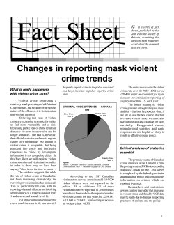 Changes in reporting mask violent crime trends