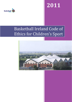 Basketball Ireland Code of Ethics for Children`s Sport