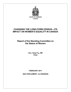 CHANGING THE LONG-FORM CENSUS&mdash;ITS