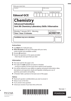 Question paper - Edexcel