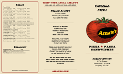 Catering Menu