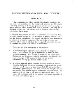 I have calculated the dE/dx particle identification prediction