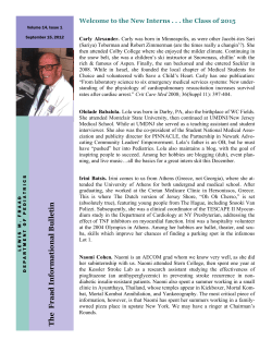 The Fraad Informational Bulletin