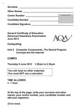 A-level Computing Modified question paper Unit 02