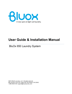 BluOx 650 Manual