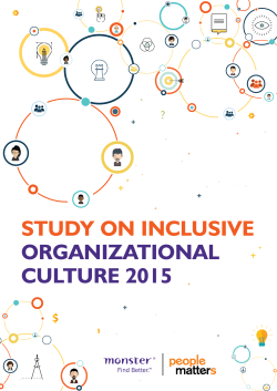study on inclusive organizational culture 2015