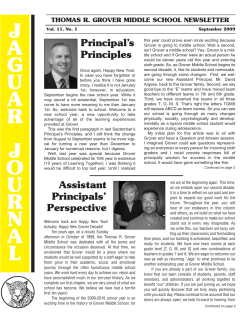 jaguarjournal - West Windsor-Plainsboro Regional School District