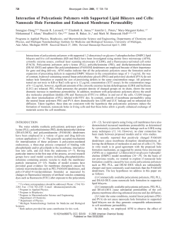Interaction of Polycationic Polymers with Supported Lipid Bilayers