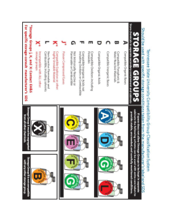 Chemical compatibility storage group