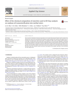 Effect of the chemical composition of smectites used in KF