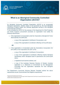 Factsheet - ACCO definition - March 2017 2