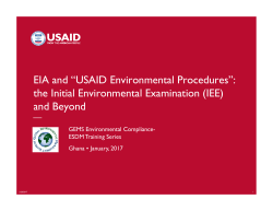 USAID Environmental Procedures