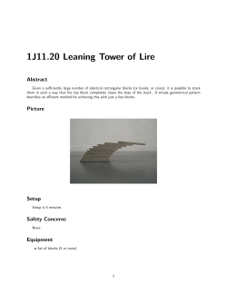 1J11.20 Leaning Tower of Lire