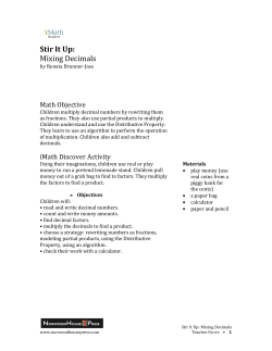 Stir It Up: Mixing Decimals