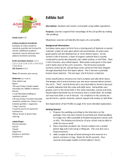 Edible Soil - Indiana Farm Bureau, Inc.