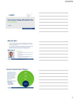 College Affordability presentation