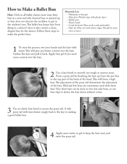 How to Make a Ballet Bun