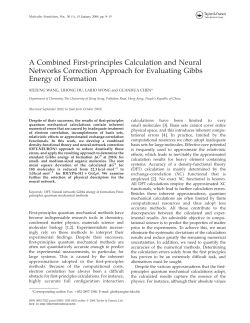 A Combined First-principles Calculation and