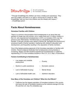 Facts About Homelessness