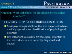 PSYCHOLOGY