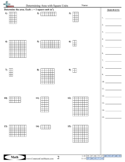 Determining Area with Square Units