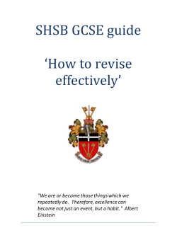 Year 10 SHSB revision GCSE guide