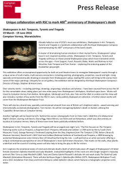 Press Release - Compton Verney