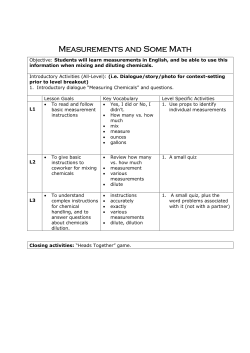 Measurements and Some Math