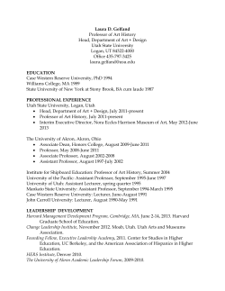 Curriculum Vitae - Art and Design