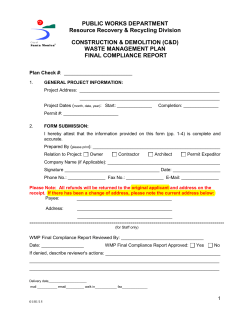 Compliance Report - City of Santa Monica