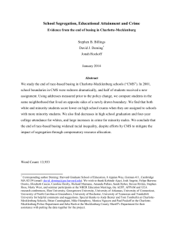School Segregation, Educational Attainment and Crime