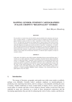 MAPPING GENDER: FEMINIST CARTOGRAPHIES IN KATE