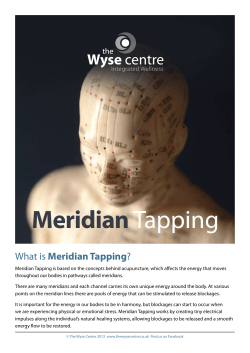 Meridian Tapping - The Wyse Centre