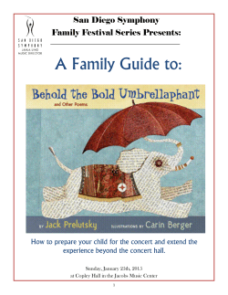 A Family Guide to - San Diego Symphony
