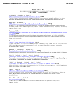 Posters for the Third Planetary Data Workshop Posters