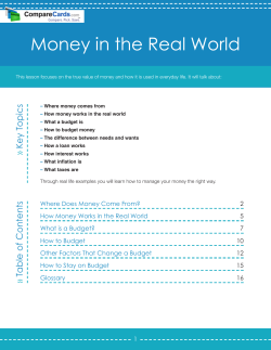 Money in the Real World | CompareCards.com