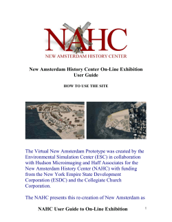 NAHC User Guide to On-Line Exhibition