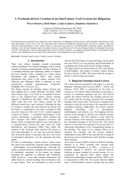 A Treebank-driven Creation of an OntoValence Verb lexicon for