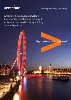 London develops blueprint to become an intelligent city