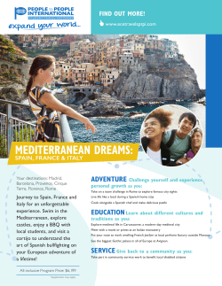 People to People International Student Programs Flier