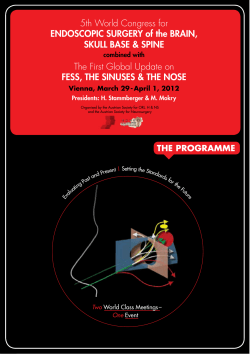 5th World Congress for ENDOSCOPIC SURGERY of the BRAIN