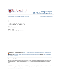 Historical Overview - UR Scholarship Repository