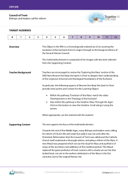 Council of Trent - Together At One Altar